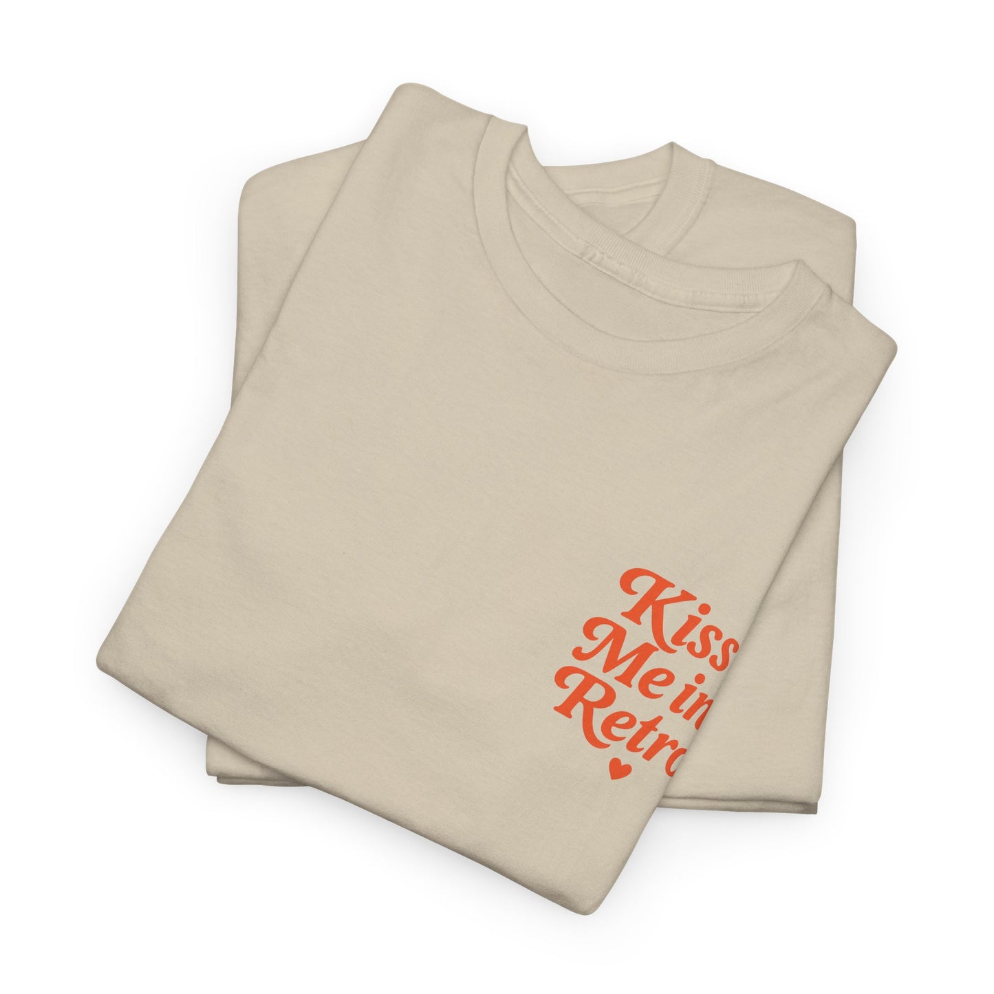 Retro Mini Slogan Unisex T-Shirt – Kiss Me in Retro Graphic Tee, Vintage Pin Up Inspired Top, 50s Rockabilly Style, Feminine Retro Statement Shirt - Madame Soulière
