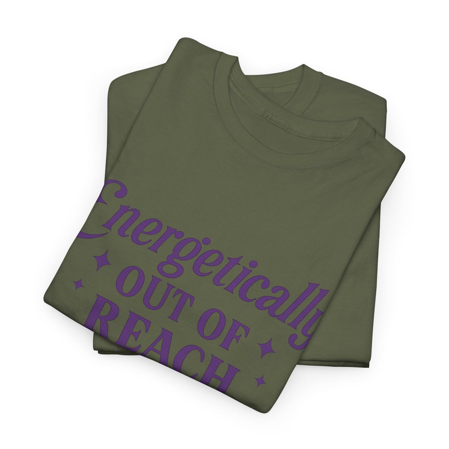 Energetically Out of Reach Unisex T-Shirt – Retro Vintage Graphic Tee, Spiritual Pin Up Shirt, Aesthetic Cosmic Vibes Top - Madame Soulière
