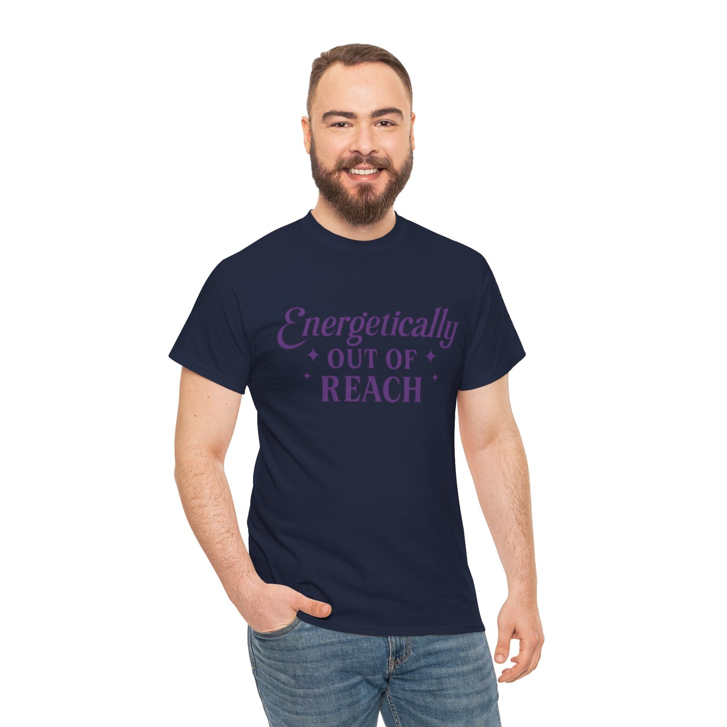 Energetically Out of Reach Unisex T-Shirt – Retro Vintage Graphic Tee, Spiritual Pin Up Shirt, Aesthetic Cosmic Vibes Top - Madame Soulière