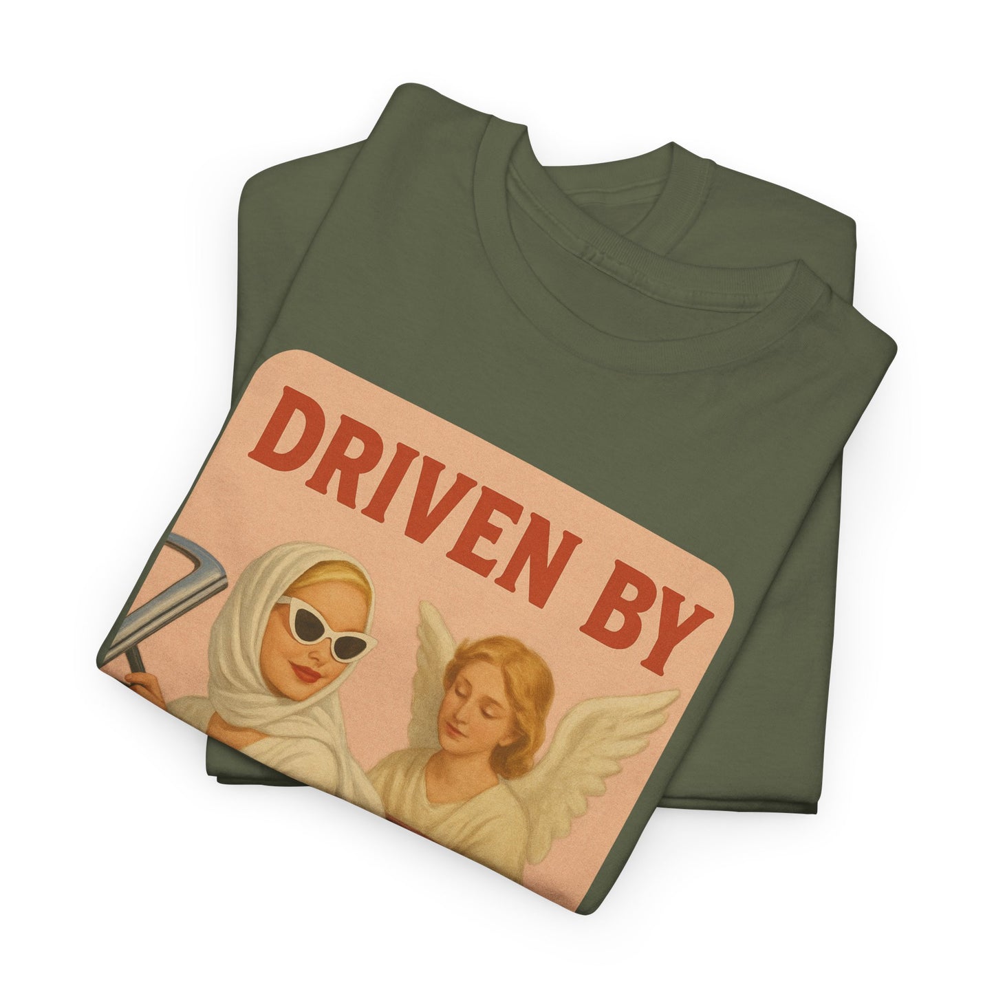 Driven by Soul 444 – Angel Number Retro Graphic Tee | Unisex Vintage Empowerment Shirt - Madame Soulière