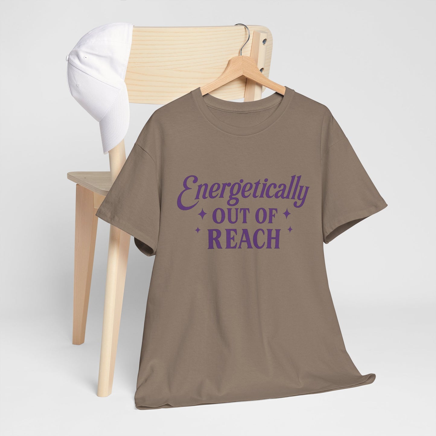 Energetically Out of Reach Unisex T-Shirt – Retro Vintage Graphic Tee, Spiritual Pin Up Shirt, Aesthetic Cosmic Vibes Top - Madame Soulière