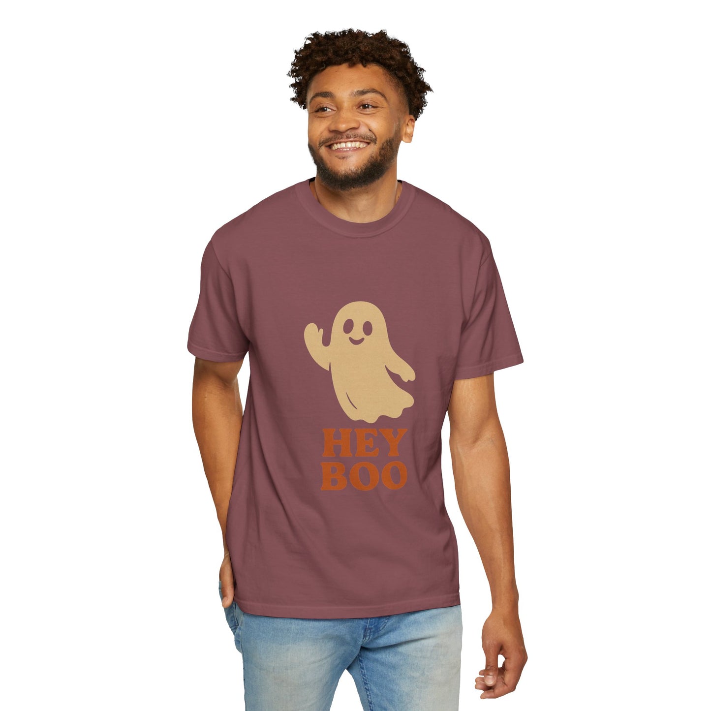 Retro Halloween Ghost T-Shirt – Vintage Pin Up Style Tee, Spooky Season Graphic Top, Hey Boo Shirt for Women & Men - Madame Soulière