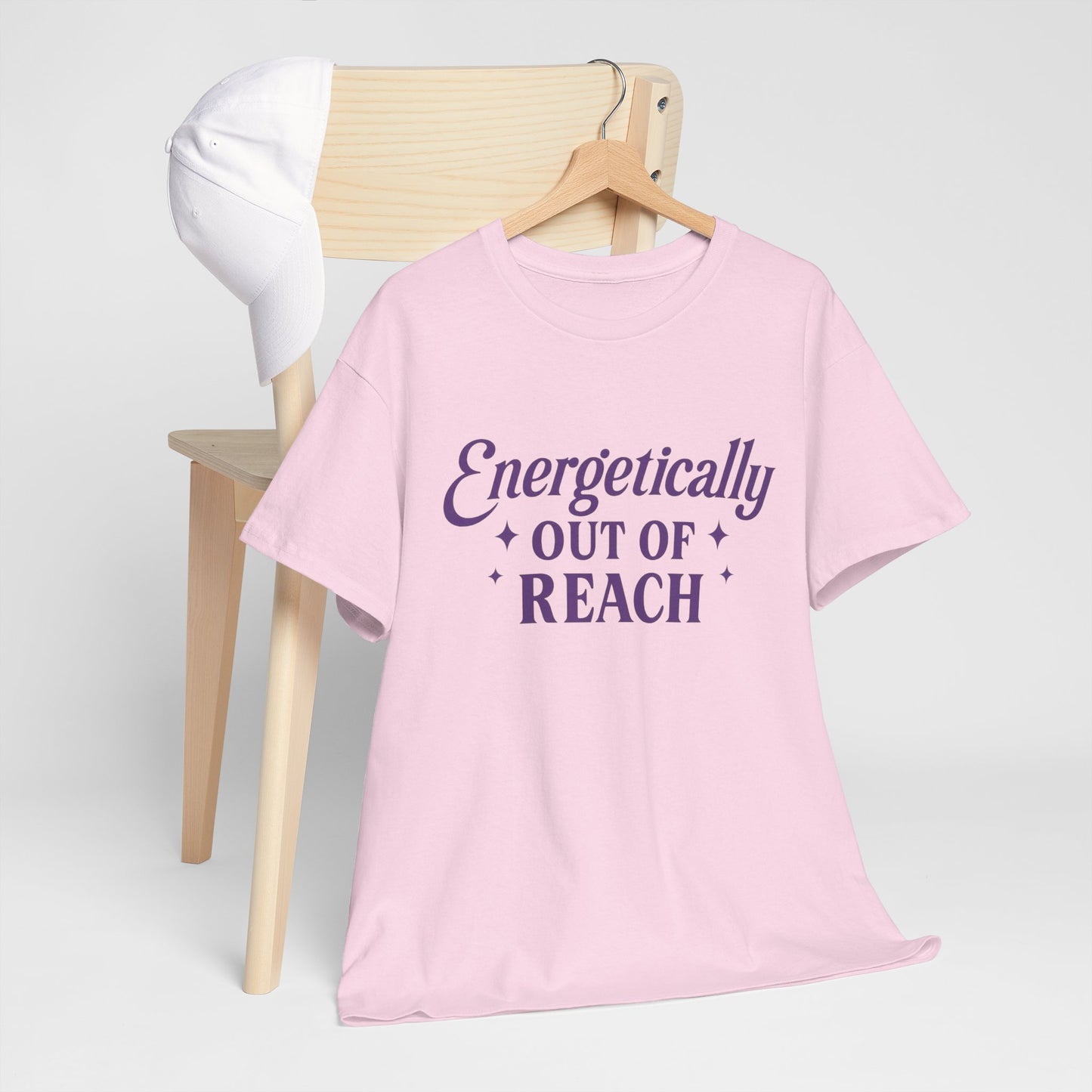 Energetically Out of Reach Unisex T-Shirt – Retro Vintage Graphic Tee, Spiritual Pin Up Shirt, Aesthetic Cosmic Vibes Top - Madame Soulière