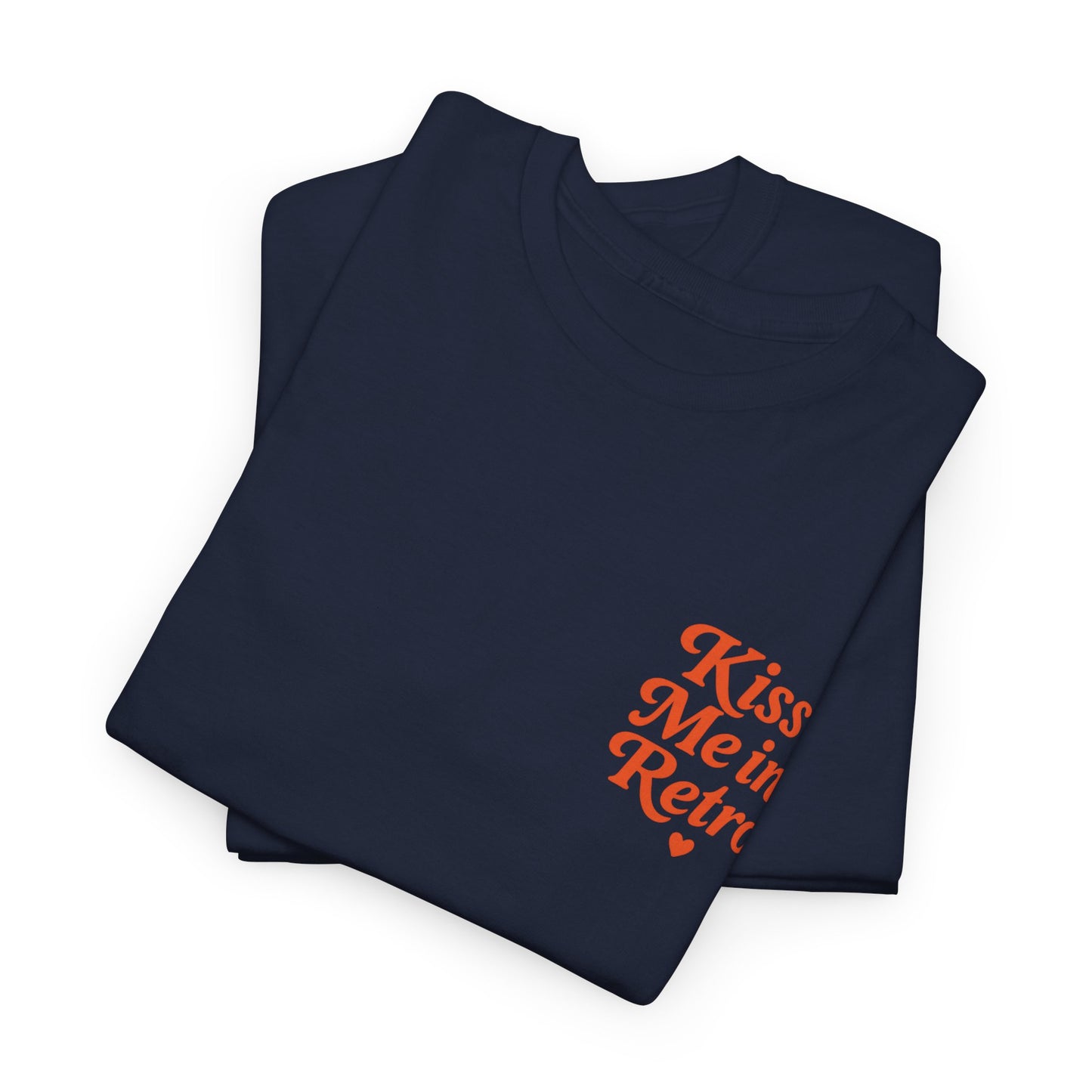 Retro Mini Slogan Unisex T-Shirt – Kiss Me in Retro Graphic Tee, Vintage Pin Up Inspired Top, 50s Rockabilly Style, Feminine Retro Statement Shirt - Madame Soulière