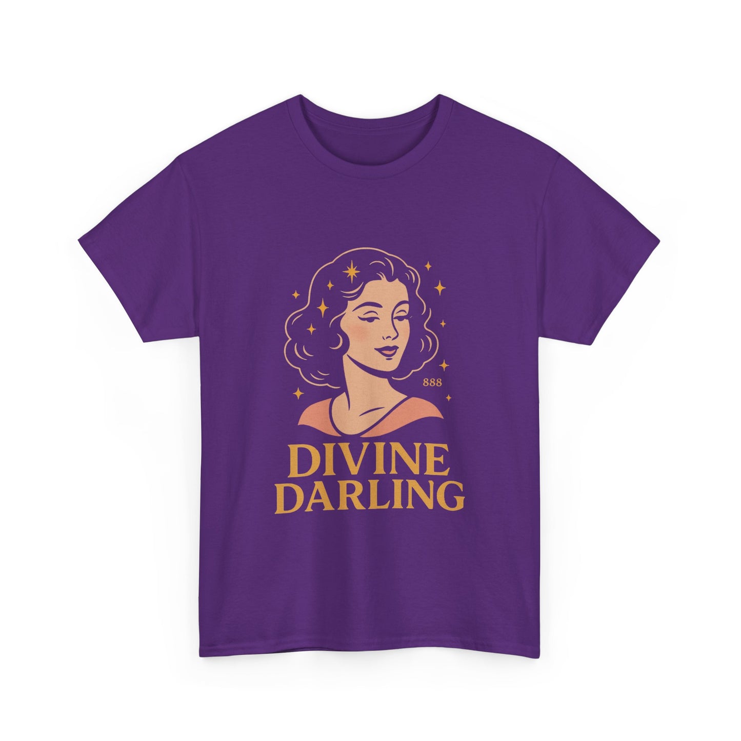 Wearing 888 Like It’s Chanel – Divine Darling T-Shirt, Vintage Retro Unisex Tee, 50s Pin Up Spirit Shirt - Madame Soulière