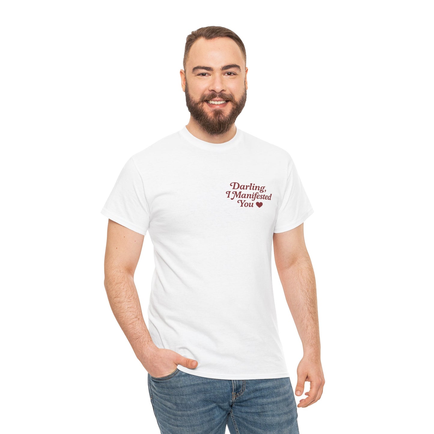 Darling, I Manifested You – Retro Mini Graphic Tee | Unisex Vintage Spiritual Shirt - Madame Soulière
