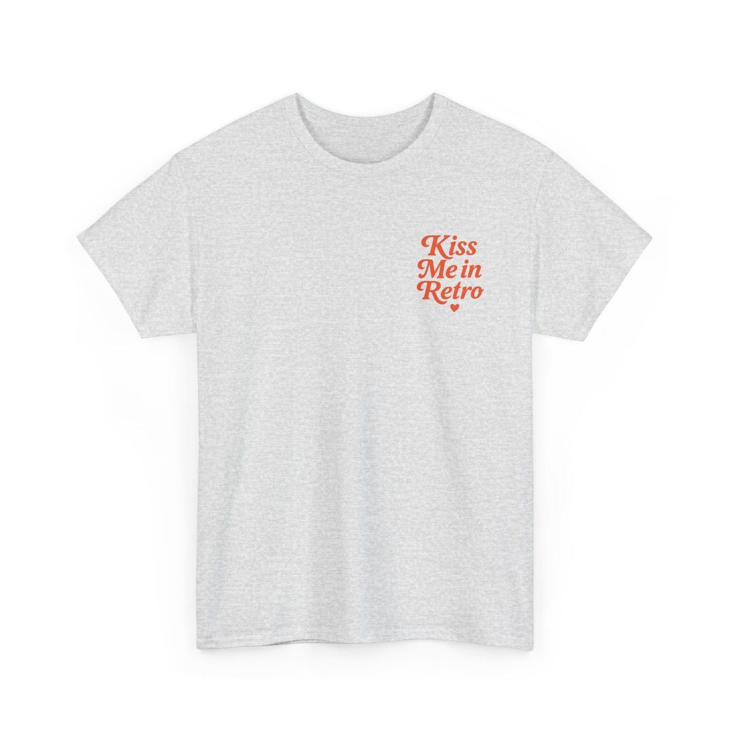 Retro Mini Slogan Unisex T-Shirt – Kiss Me in Retro Graphic Tee, Vintage Pin Up Inspired Top, 50s Rockabilly Style, Feminine Retro Statement Shirt - Madame Soulière