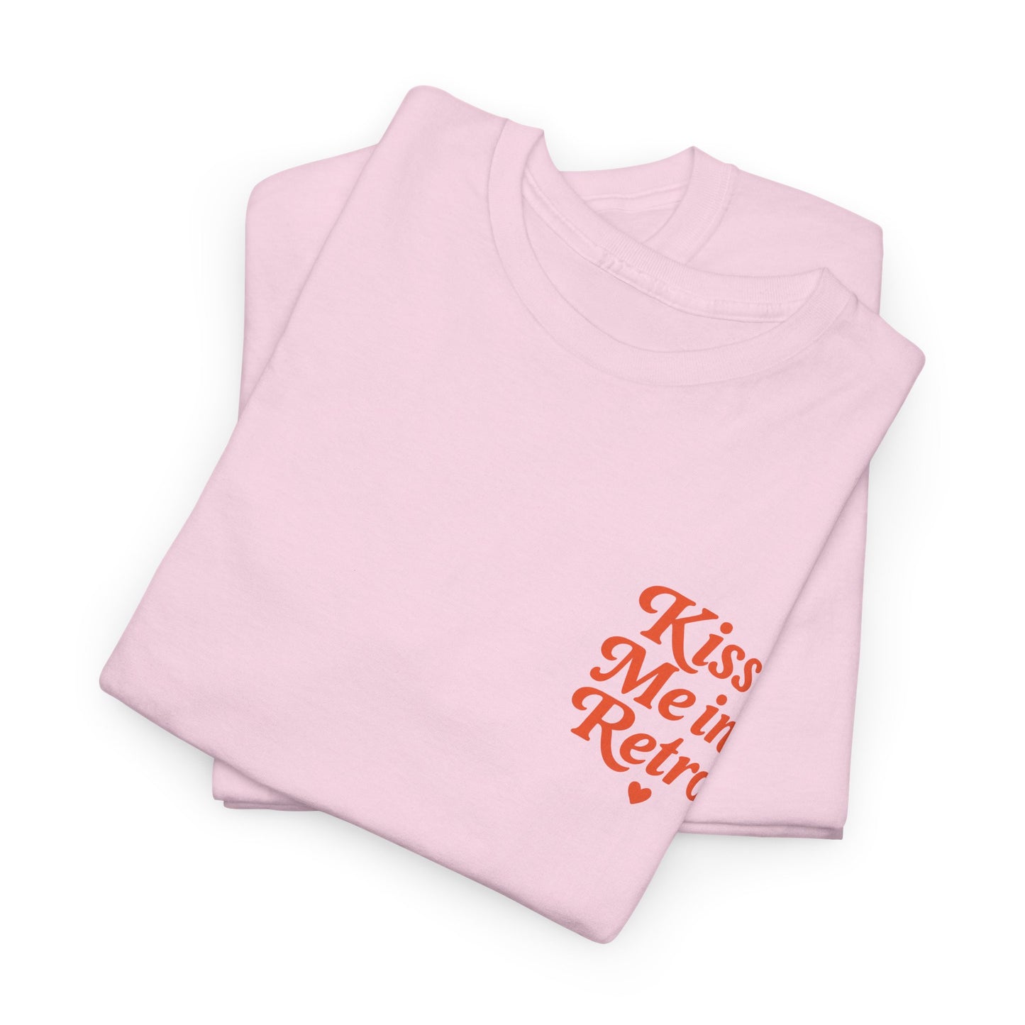 Retro Mini Slogan Unisex T-Shirt – Kiss Me in Retro Graphic Tee, Vintage Pin Up Inspired Top, 50s Rockabilly Style, Feminine Retro Statement Shirt - Madame Soulière