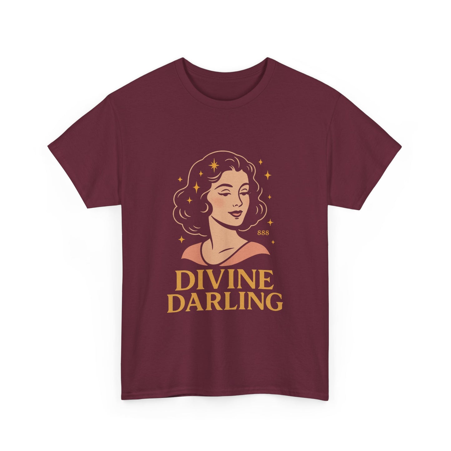 Wearing 888 Like It’s Chanel – Divine Darling T-Shirt, Vintage Retro Unisex Tee, 50s Pin Up Spirit Shirt - Madame Soulière