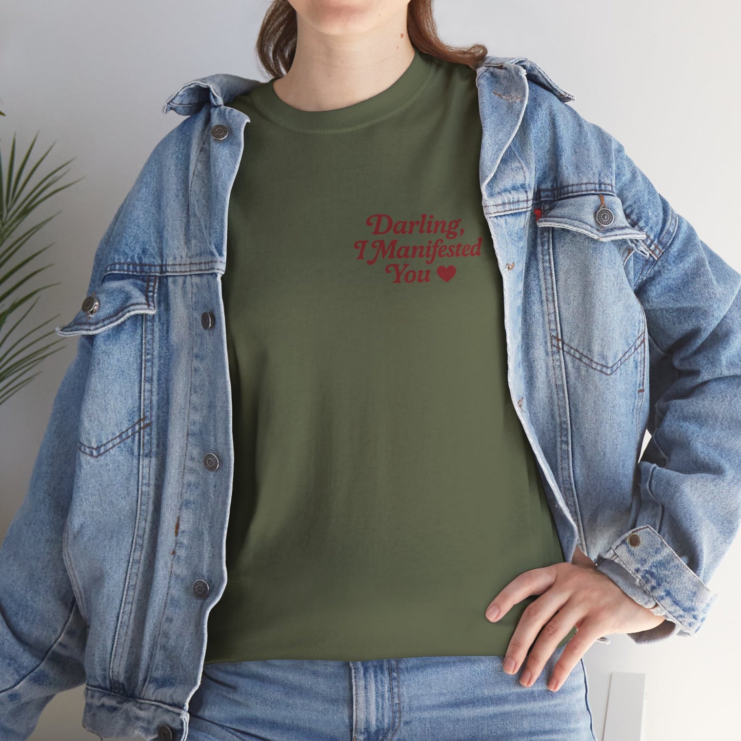 Darling, I Manifested You – Retro Mini Graphic Tee | Unisex Vintage Spiritual Shirt - Madame Soulière