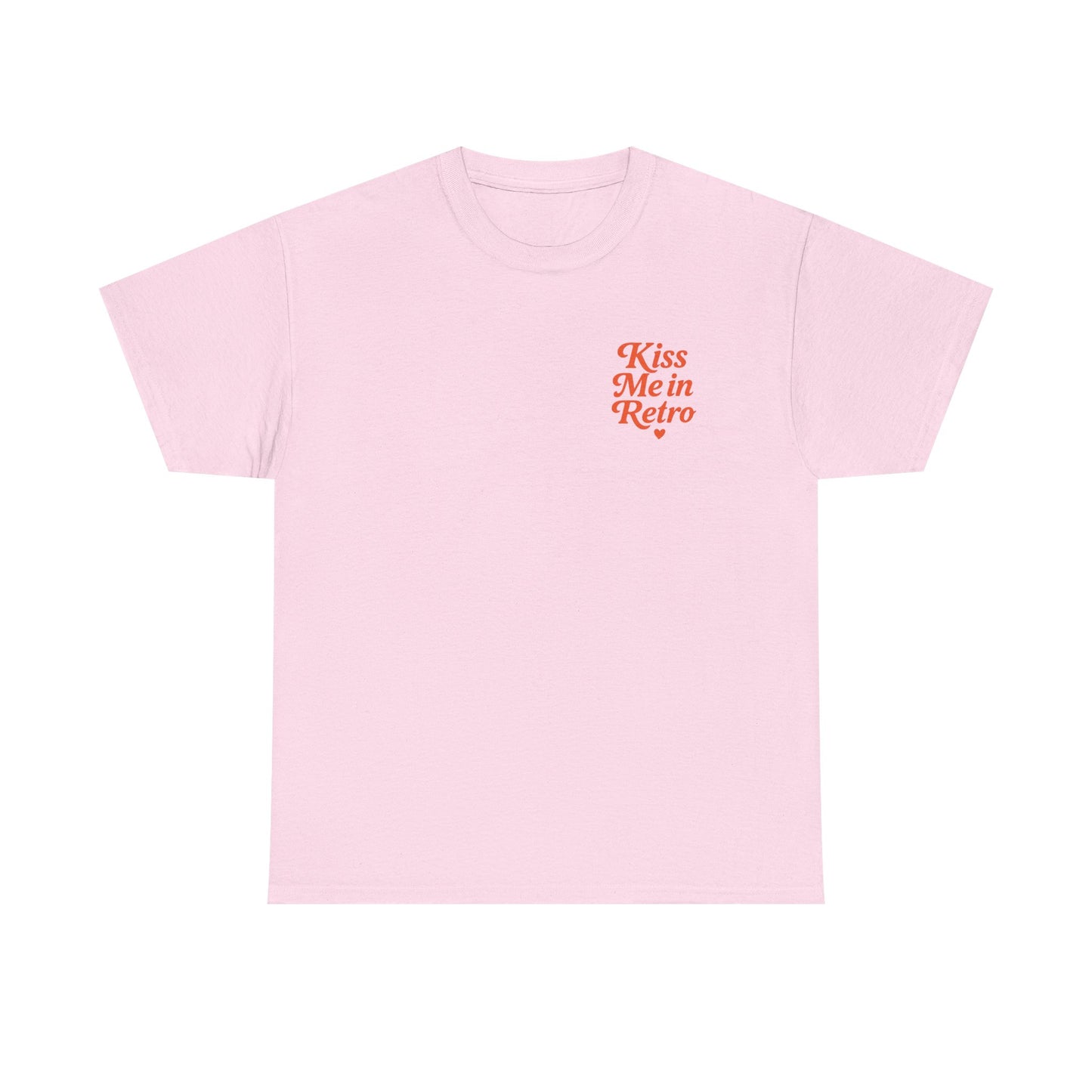 Retro Mini Slogan Unisex T-Shirt – Kiss Me in Retro Graphic Tee, Vintage Pin Up Inspired Top, 50s Rockabilly Style, Feminine Retro Statement Shirt - Madame Soulière