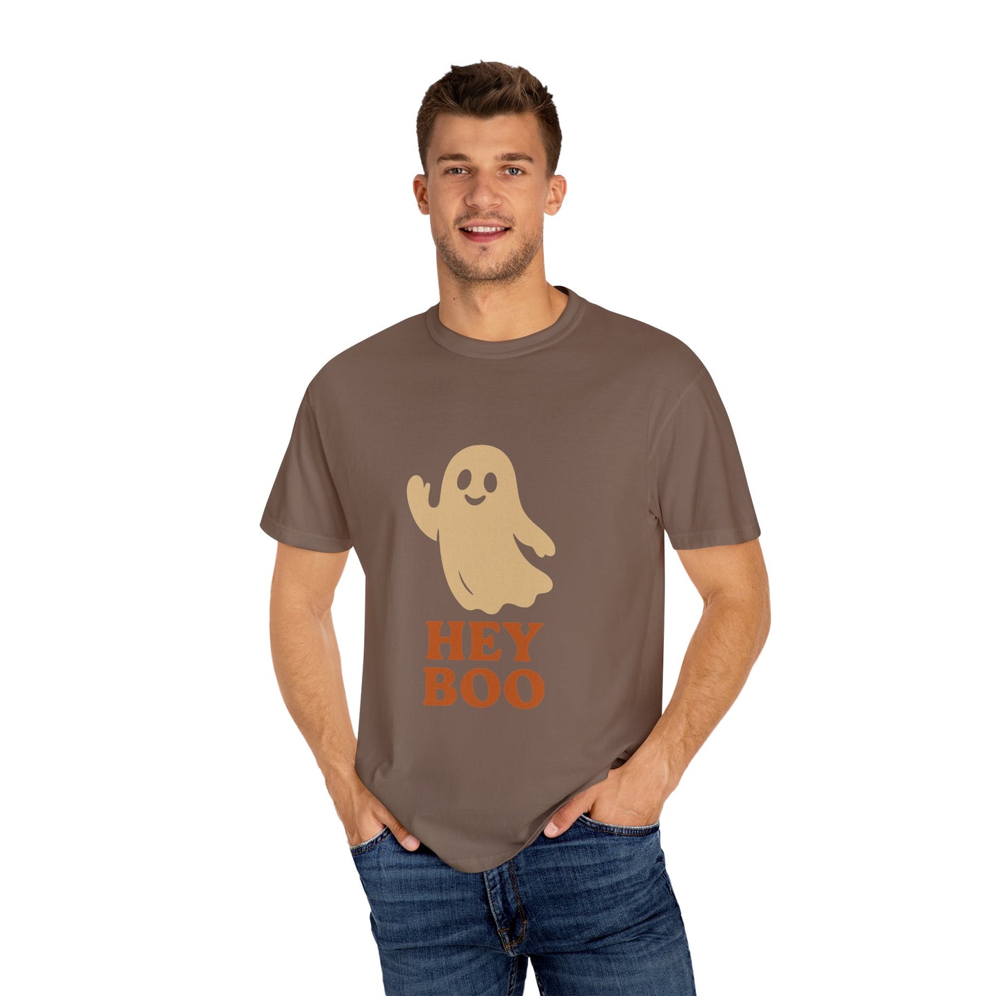 Retro Halloween Ghost T-Shirt – Vintage Pin Up Style Tee, Spooky Season Graphic Top, Hey Boo Shirt for Women & Men - Madame Soulière