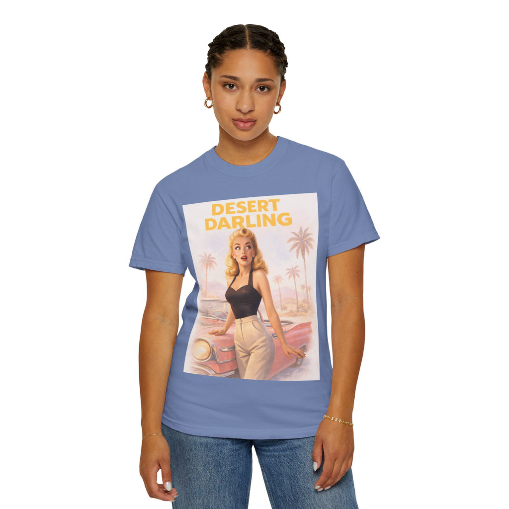 Desert Darling – Retro Pin-Up Graphic T-Shirt