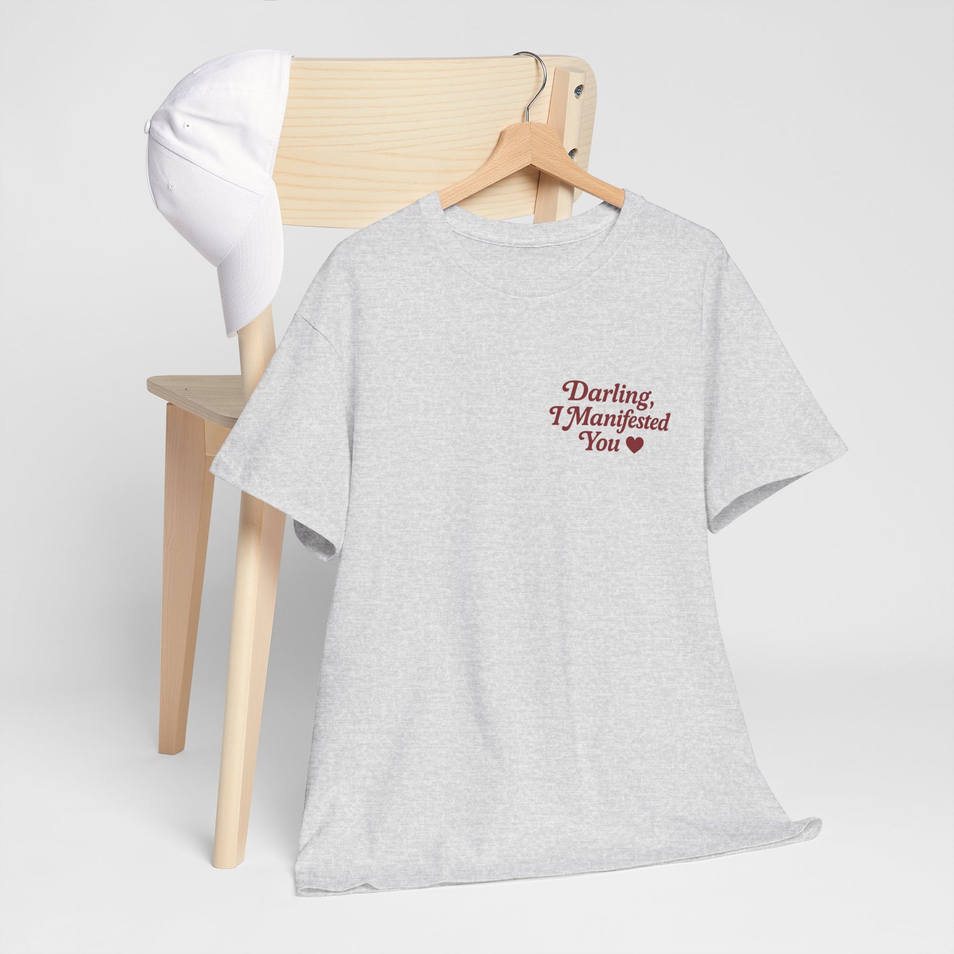 Darling, I Manifested You – Retro Mini Graphic Tee | Unisex Vintage Spiritual Shirt - Madame Soulière