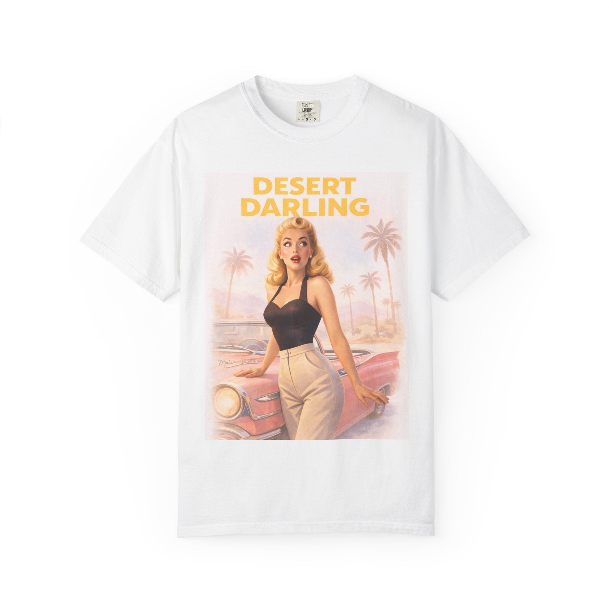 Desert Darling – Retro Pin-Up Graphic T-Shirt