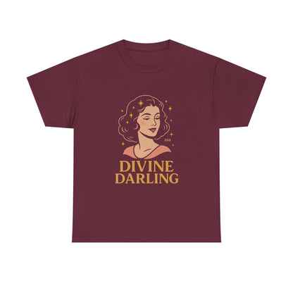 Wearing 888 Like It’s Chanel – Divine Darling T-Shirt, Vintage Retro Unisex Tee, 50s Pin Up Spirit Shirt - Madame Soulière