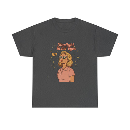 Starlight in Her Eyes – 1111 Angel Number Retro T-Shirt | Unisex Spiritual Vintage Tee - Madame Soulière