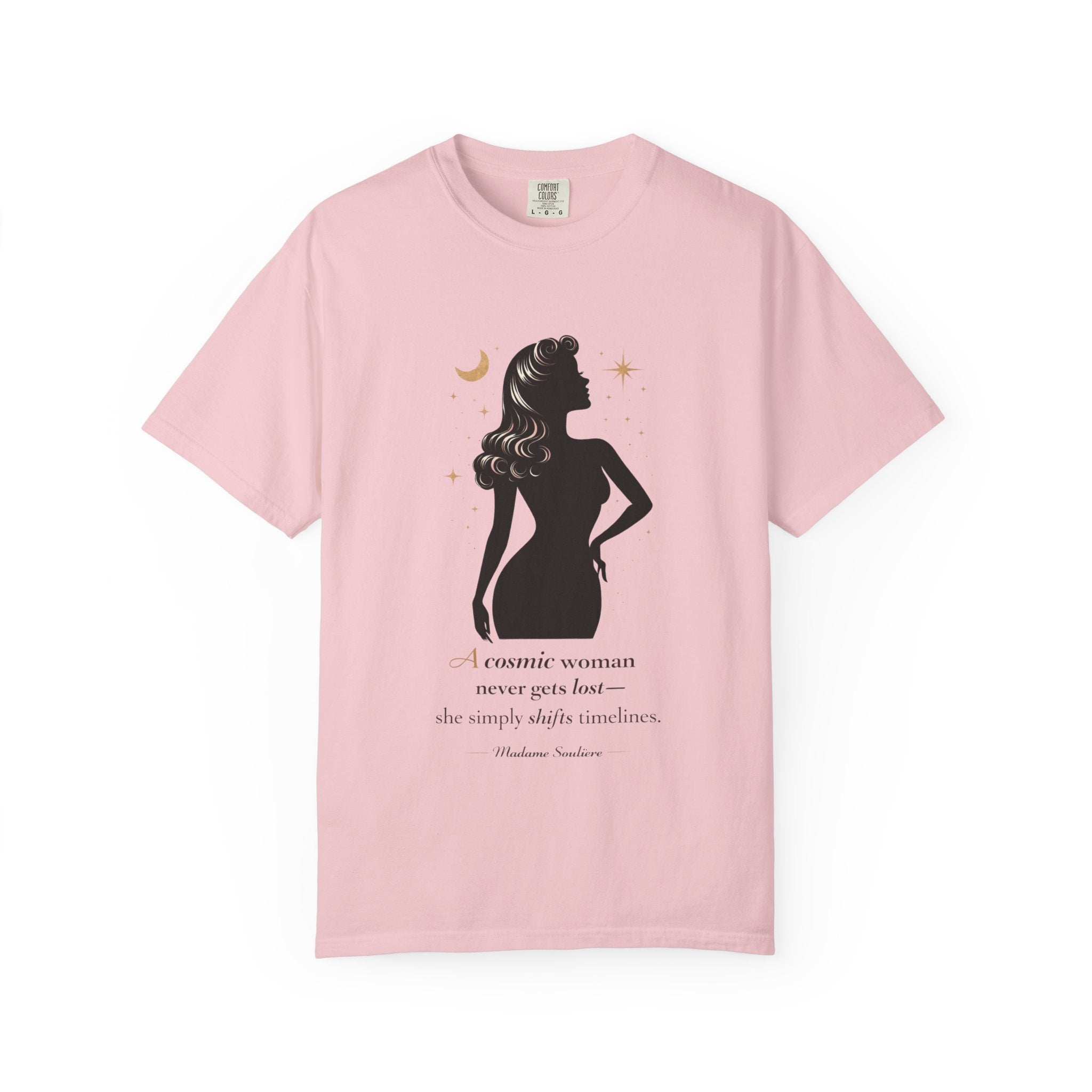 A Cosmic Woman Never Gets Lost – Vintage Feminine Cosmic T-Shirt