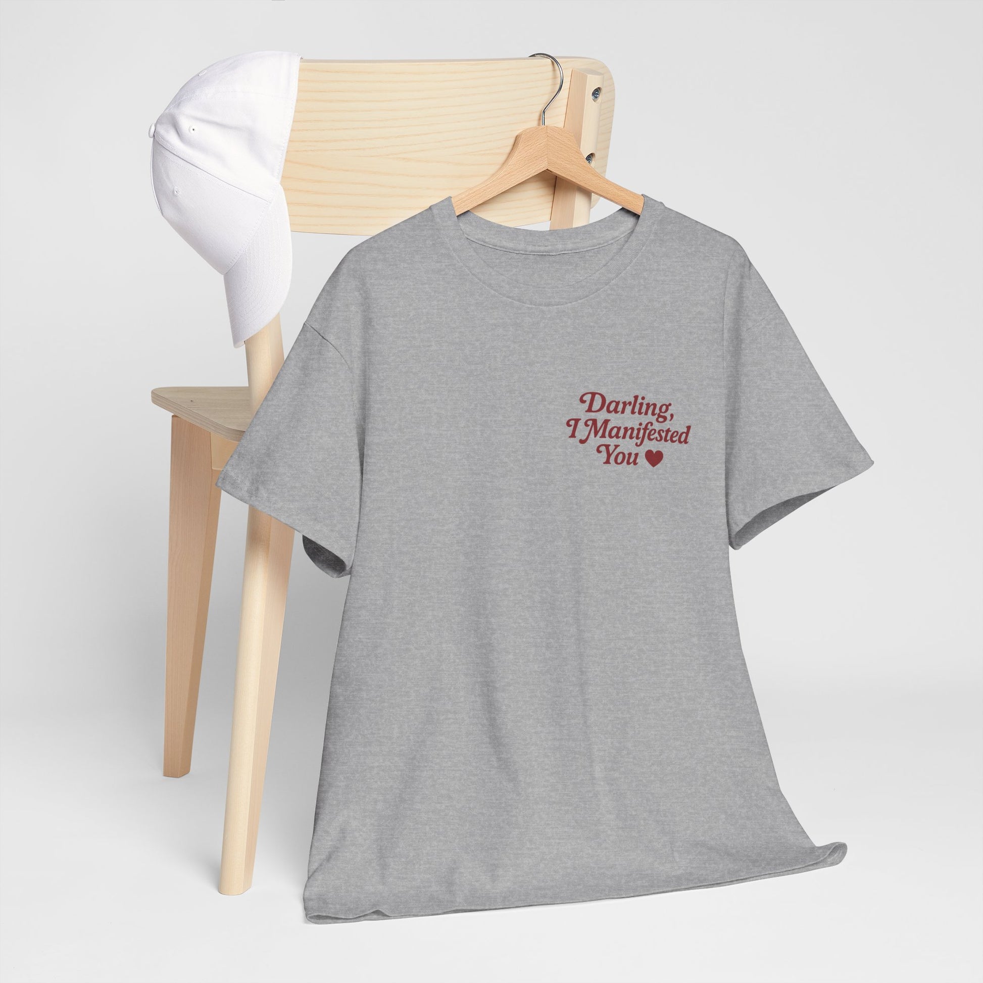 Darling, I Manifested You – Retro Mini Graphic Tee | Unisex Vintage Spiritual Shirt - Madame Soulière
