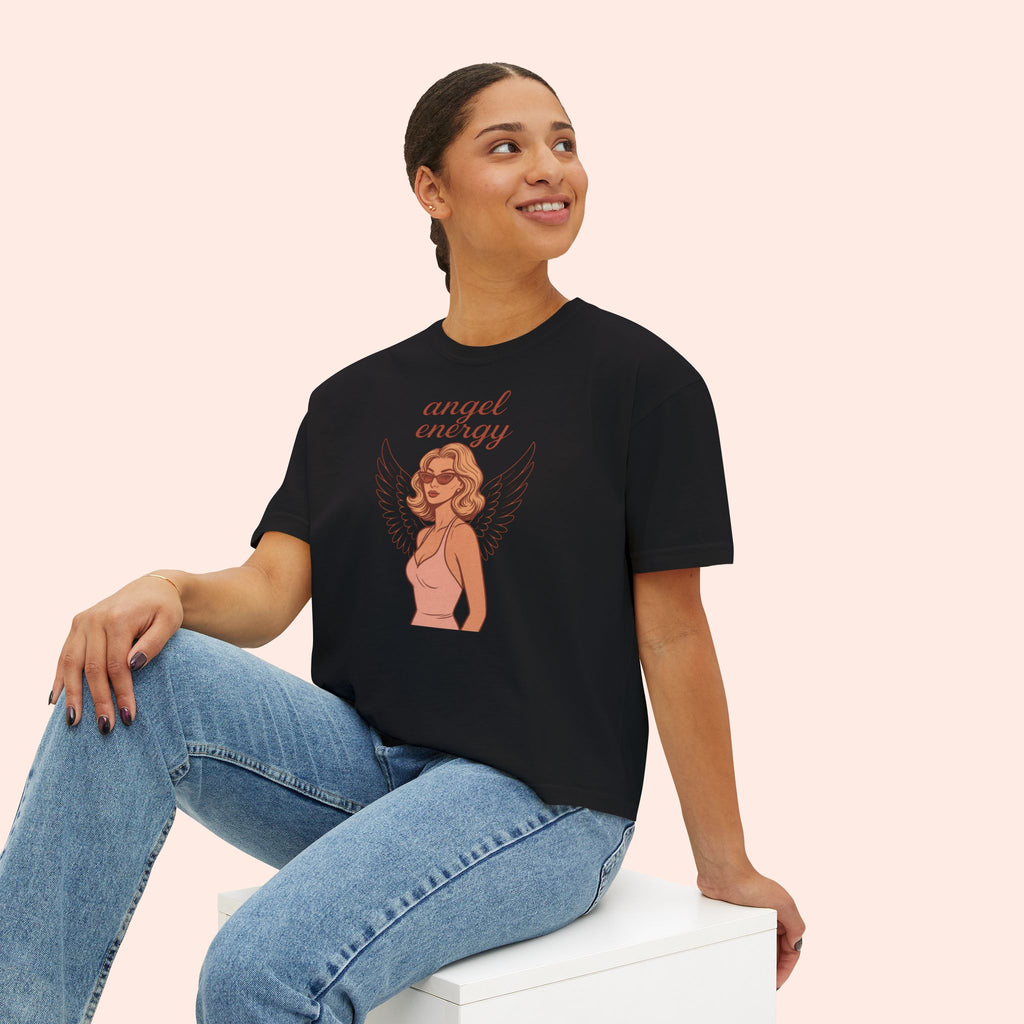 Angel Energy – Retro Pin-Up Vintage Boxy T-Shirt