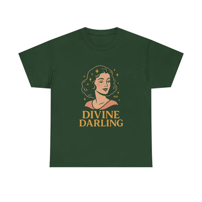 Wearing 888 Like It’s Chanel – Divine Darling T-Shirt, Vintage Retro Unisex Tee, 50s Pin Up Spirit Shirt - Madame Soulière