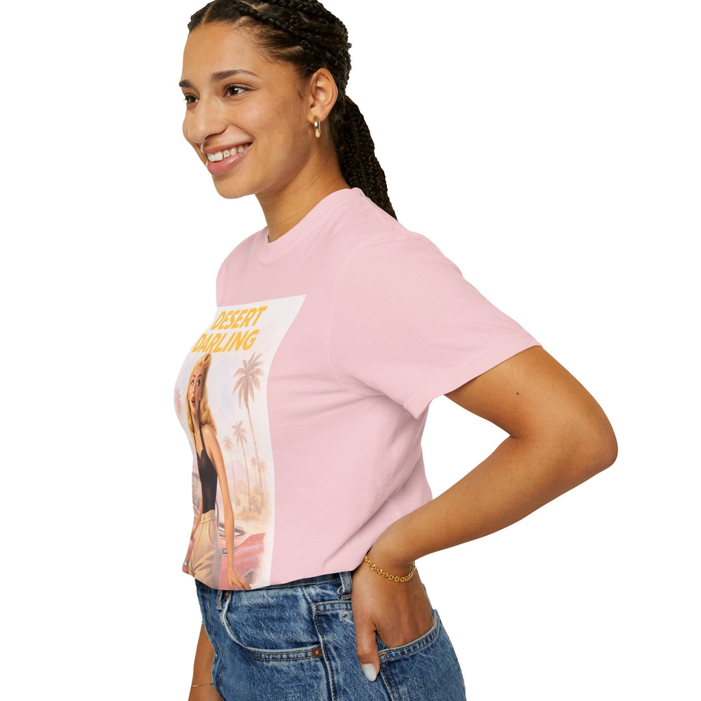 Desert Darling – Retro Pin-Up Graphic T-Shirt