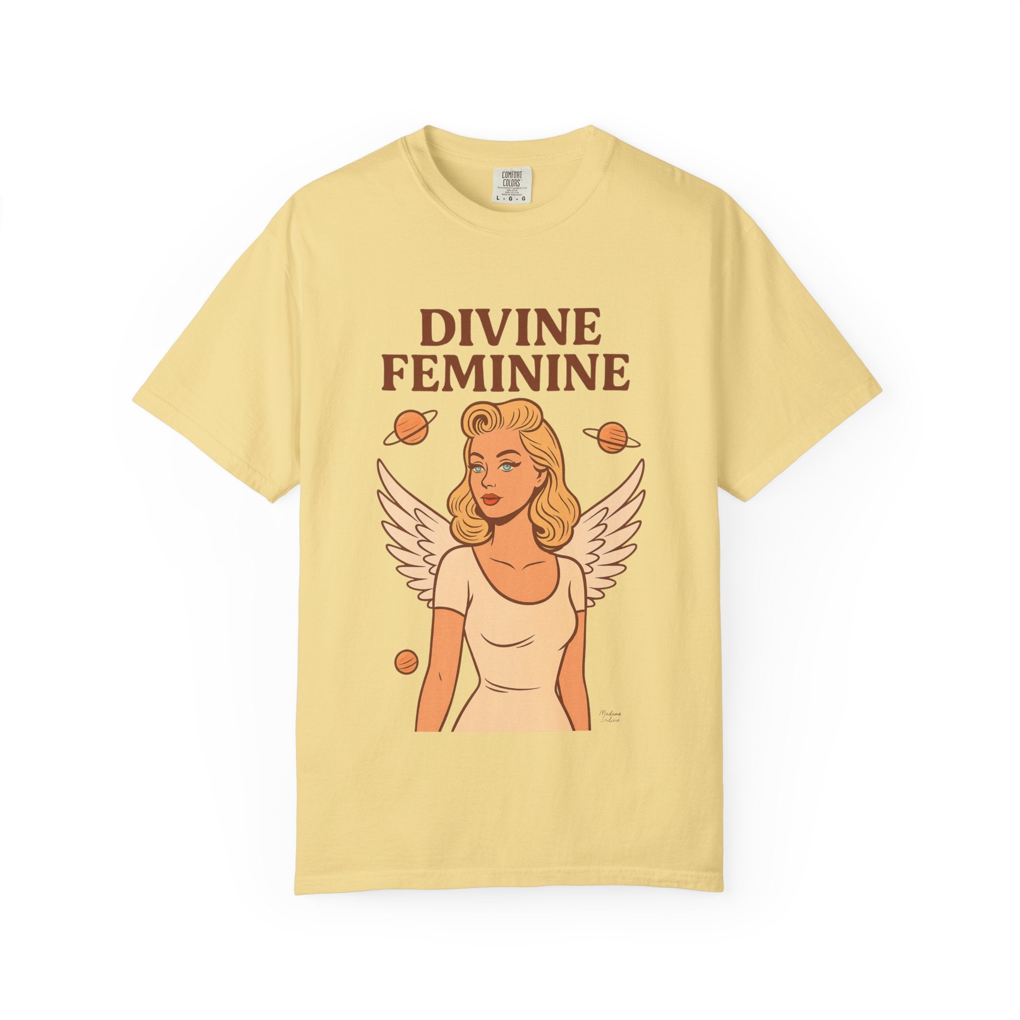 Divine Feminine Graphic T-Shirt – Vintage 50s Pin-Up Unisex Tee