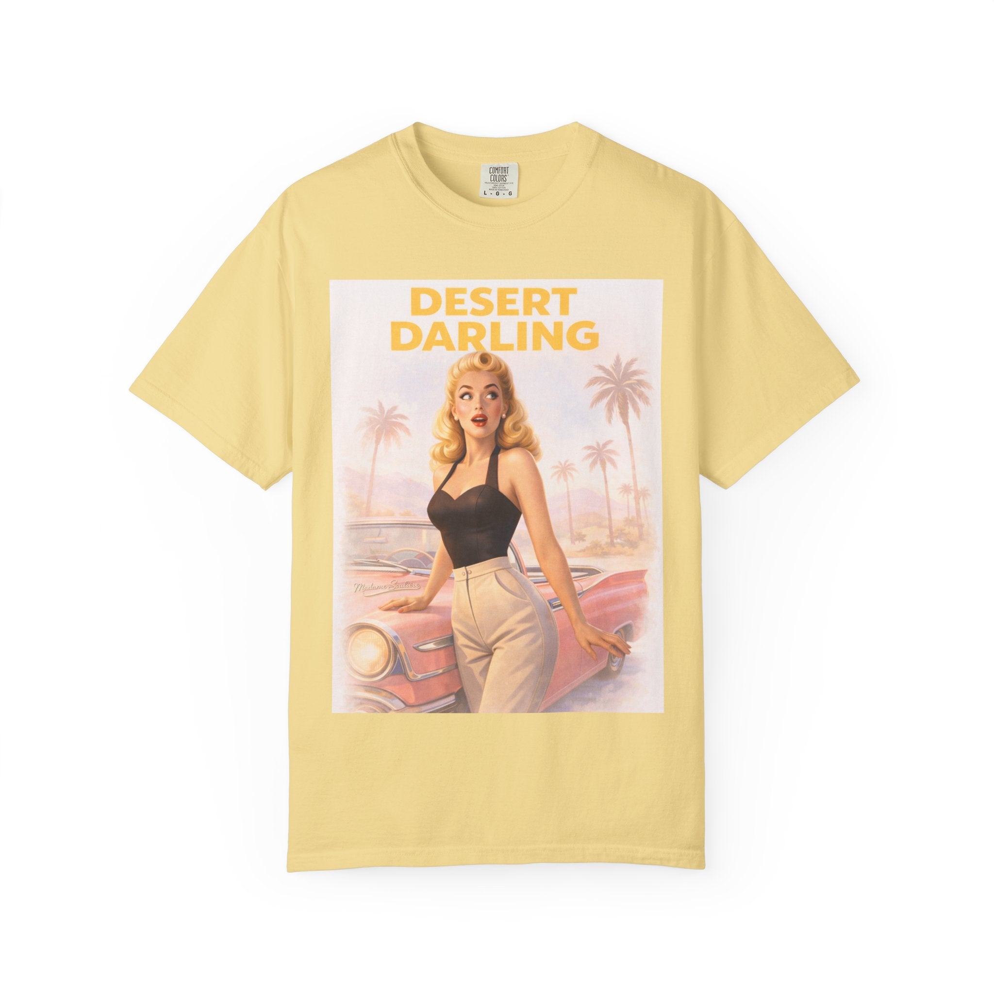Desert Darling – Retro Pin-Up Graphic T-Shirt