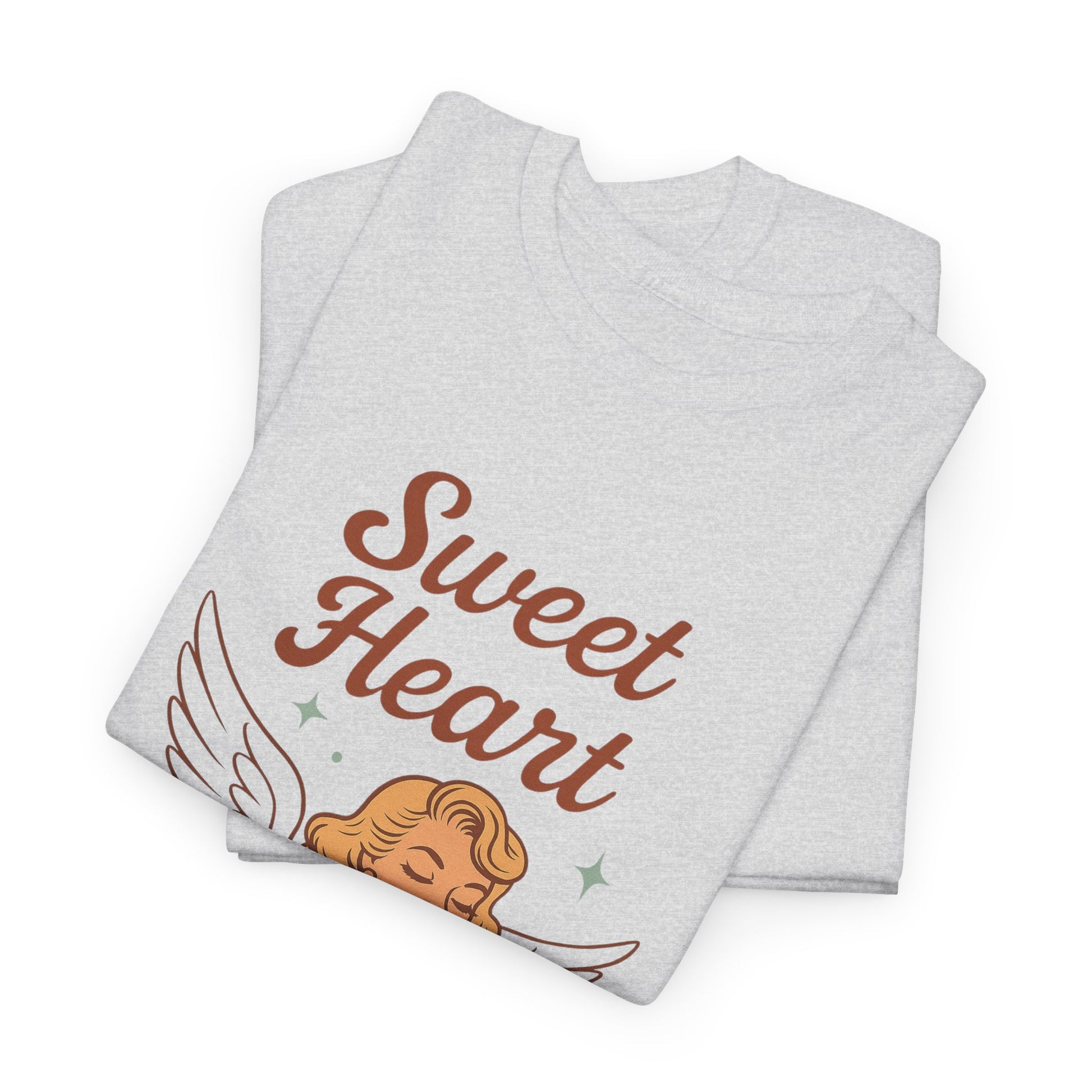 Sweet Heart Unisex T-Shirt – Retro Angel Graphic Tee, Vintage Pin Up Inspired Top, Feminine Heaven Sent Shirt - Madame Soulière