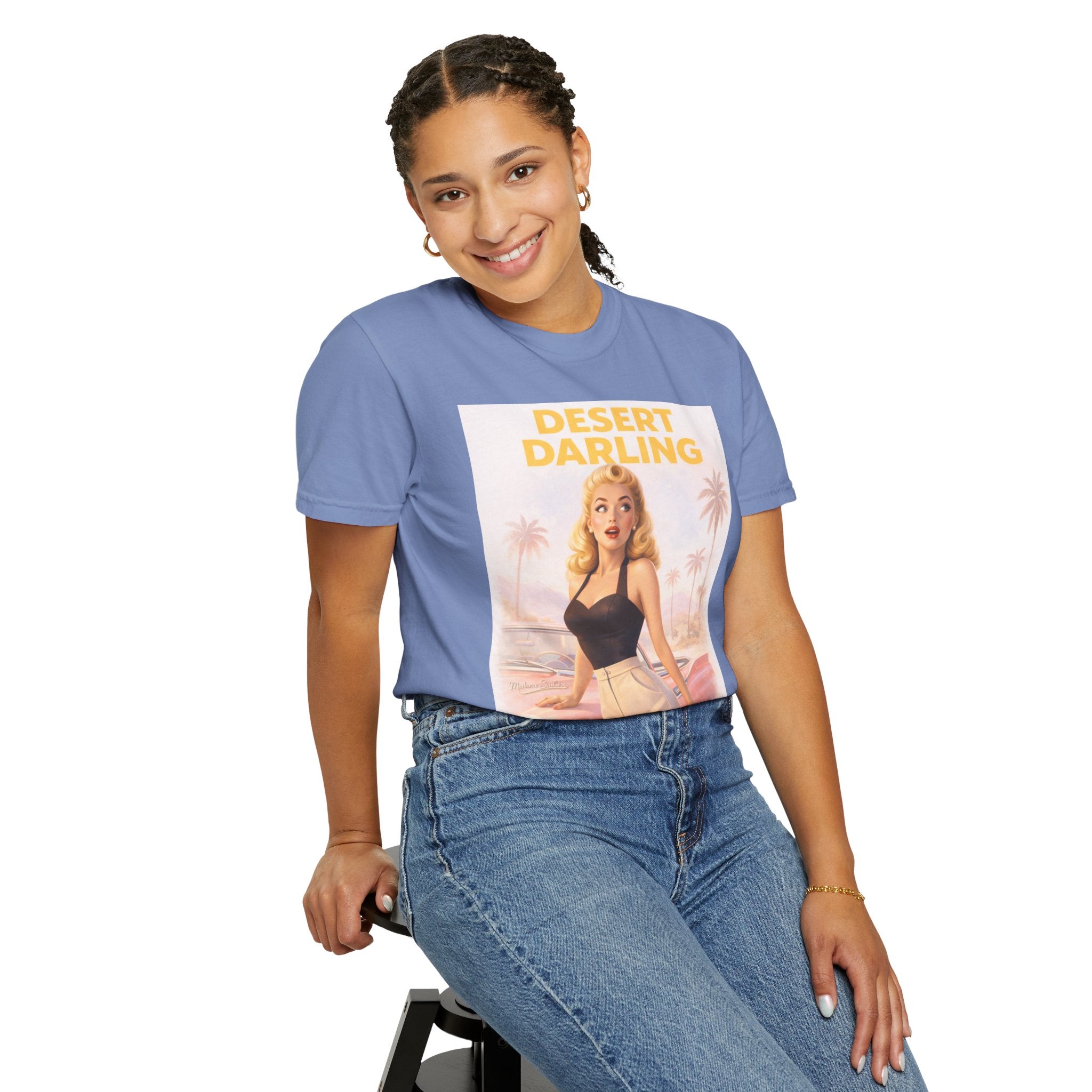 Desert Darling – Retro Pin-Up Graphic T-Shirt