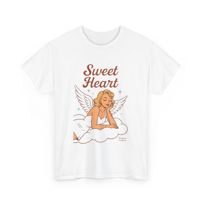 Sweet Heart Unisex T-Shirt – Retro Angel Graphic Tee, Vintage Pin Up Inspired Top, Feminine Heaven Sent Shirt - Madame Soulière