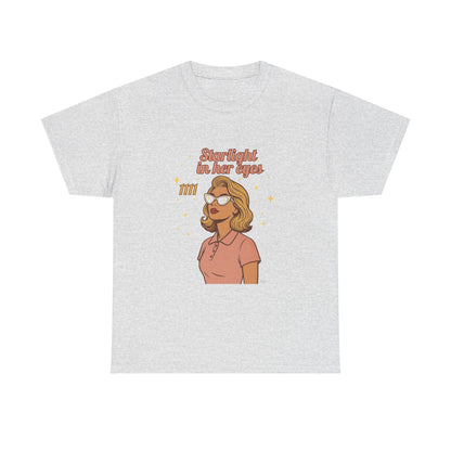 Starlight in Her Eyes – 1111 Angel Number Retro T-Shirt | Unisex Spiritual Vintage Tee - Madame Soulière