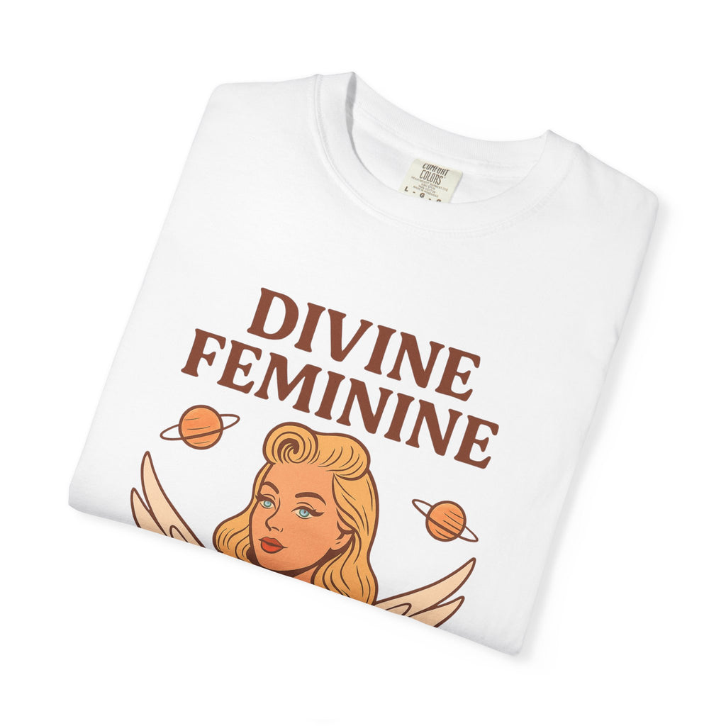 Divine Feminine Graphic T-Shirt – Vintage 50s Pin-Up Unisex Tee