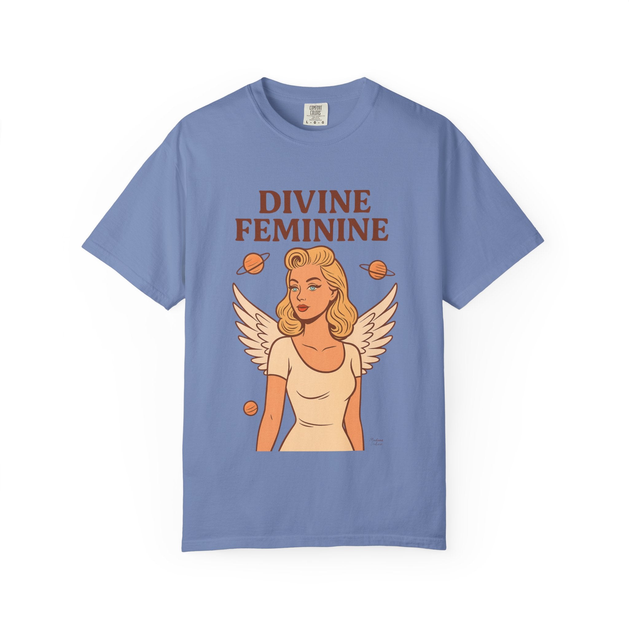 Divine Feminine Graphic T-Shirt – Vintage 50s Pin-Up Unisex Tee