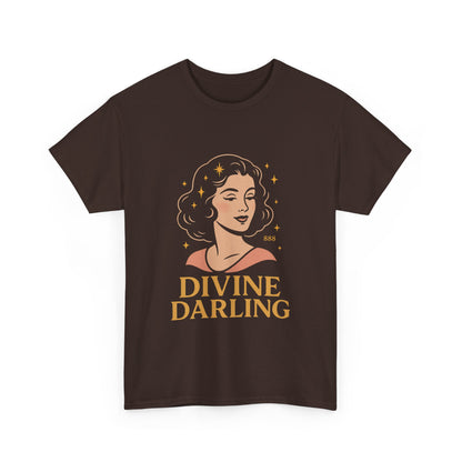 Wearing 888 Like It’s Chanel – Divine Darling T-Shirt, Vintage Retro Unisex Tee, 50s Pin Up Spirit Shirt - Madame Soulière
