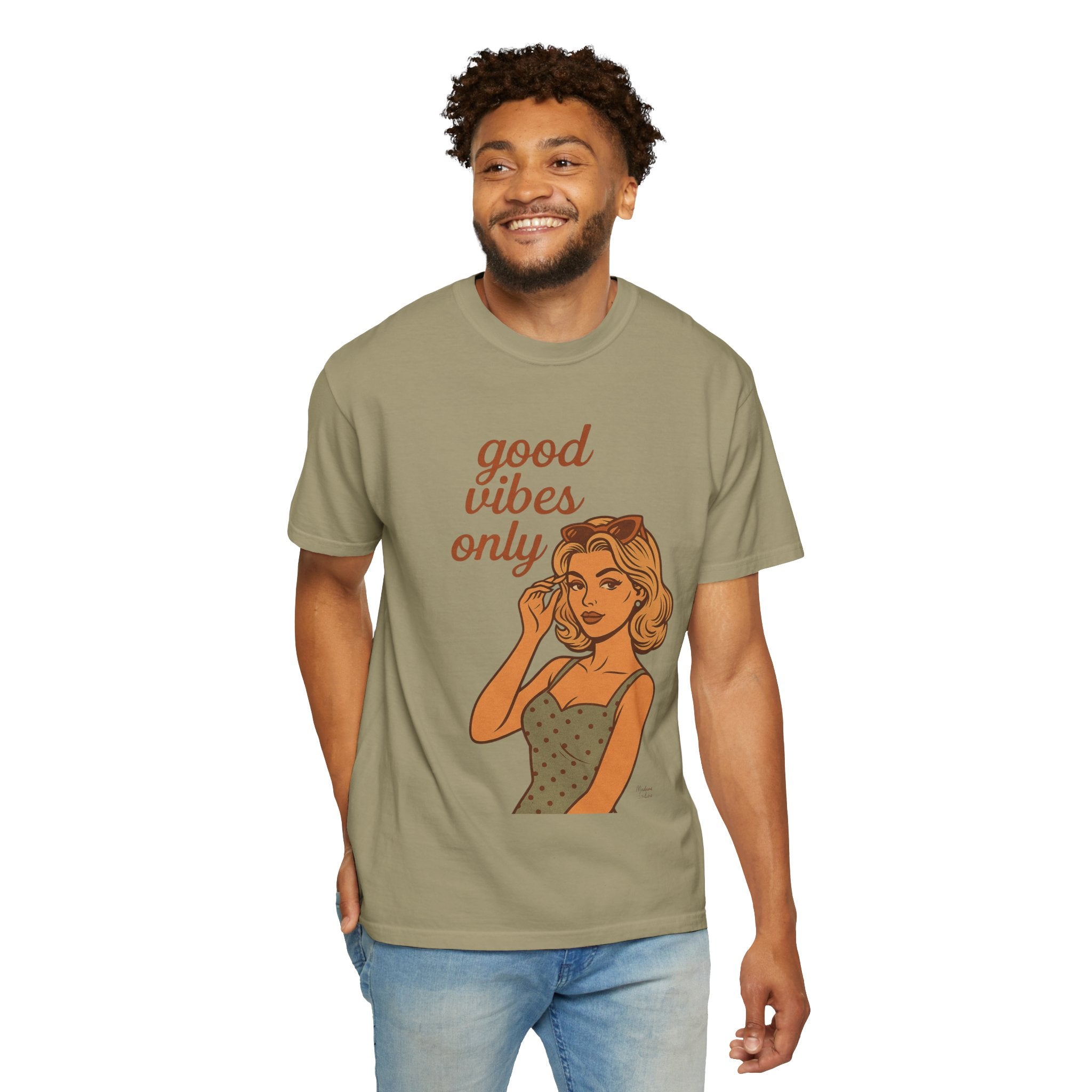 Good Vibes Only – Retro Pin-Up Vintage T-Shirt