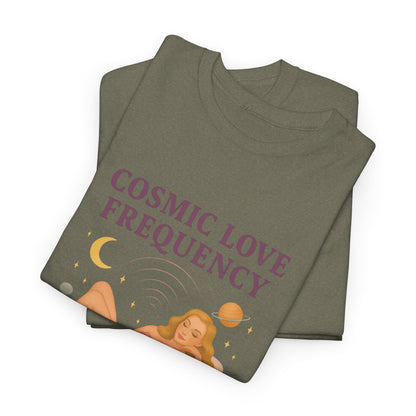 Cosmic Love Frequency 963 Hz Unisex T-Shirt – Retro Vintage Spiritual Graphic Tee, Angel Number Vibes, Feminine Pin Up Inspired Top - Madame Soulière
