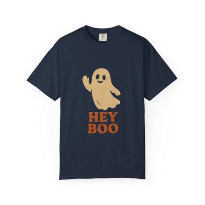 Retro Halloween Ghost T-Shirt – Vintage Pin Up Style Tee, Spooky Season Graphic Top, Hey Boo Shirt for Women & Men - Madame Soulière