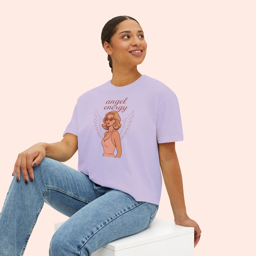 Angel Energy – Retro Pin-Up Vintage Boxy T-Shirt