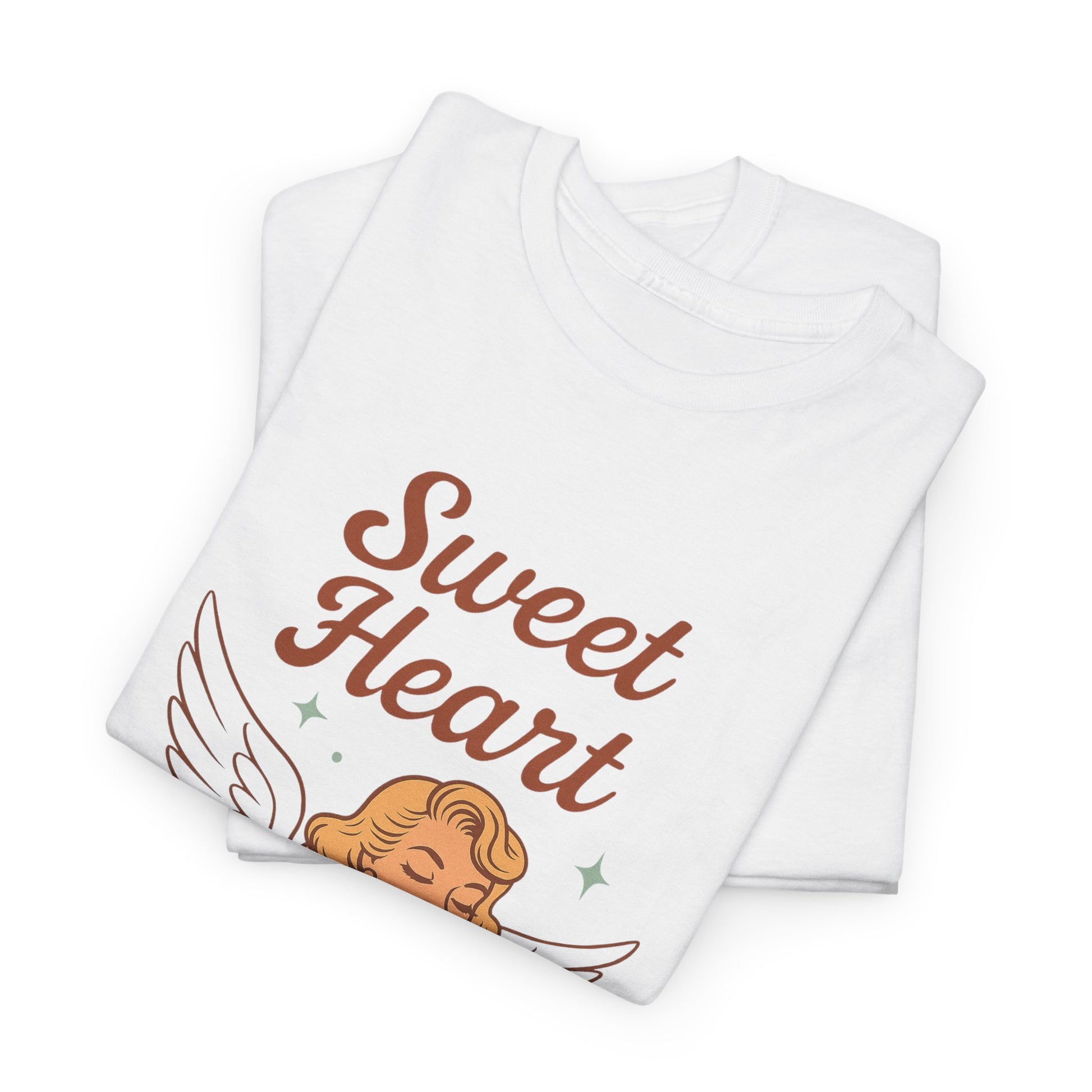 Sweet Heart Unisex T-Shirt – Retro Angel Graphic Tee, Vintage Pin Up Inspired Top, Feminine Heaven Sent Shirt - Madame Soulière