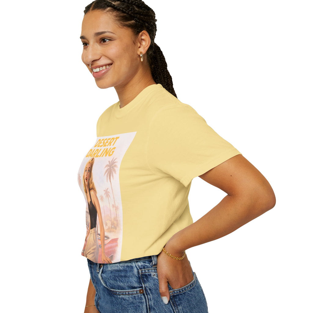 Desert Darling – Retro Pin-Up Graphic T-Shirt