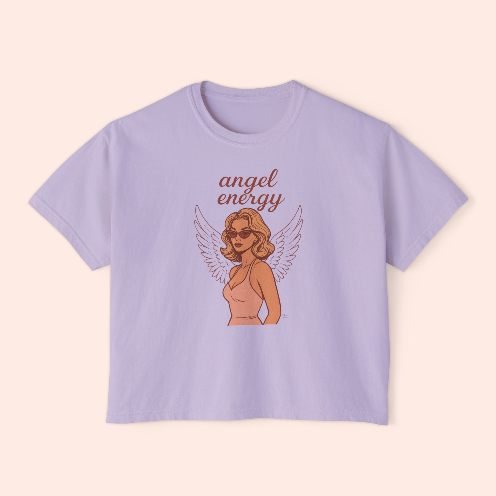 Angel Energy – Retro Pin-Up Vintage Boxy T-Shirt
