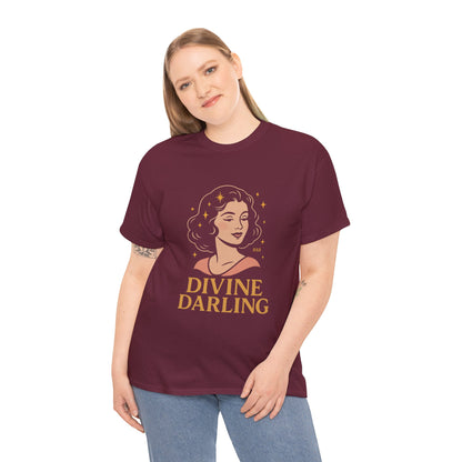 Wearing 888 Like It’s Chanel – Divine Darling T-Shirt, Vintage Retro Unisex Tee, 50s Pin Up Spirit Shirt - Madame Soulière