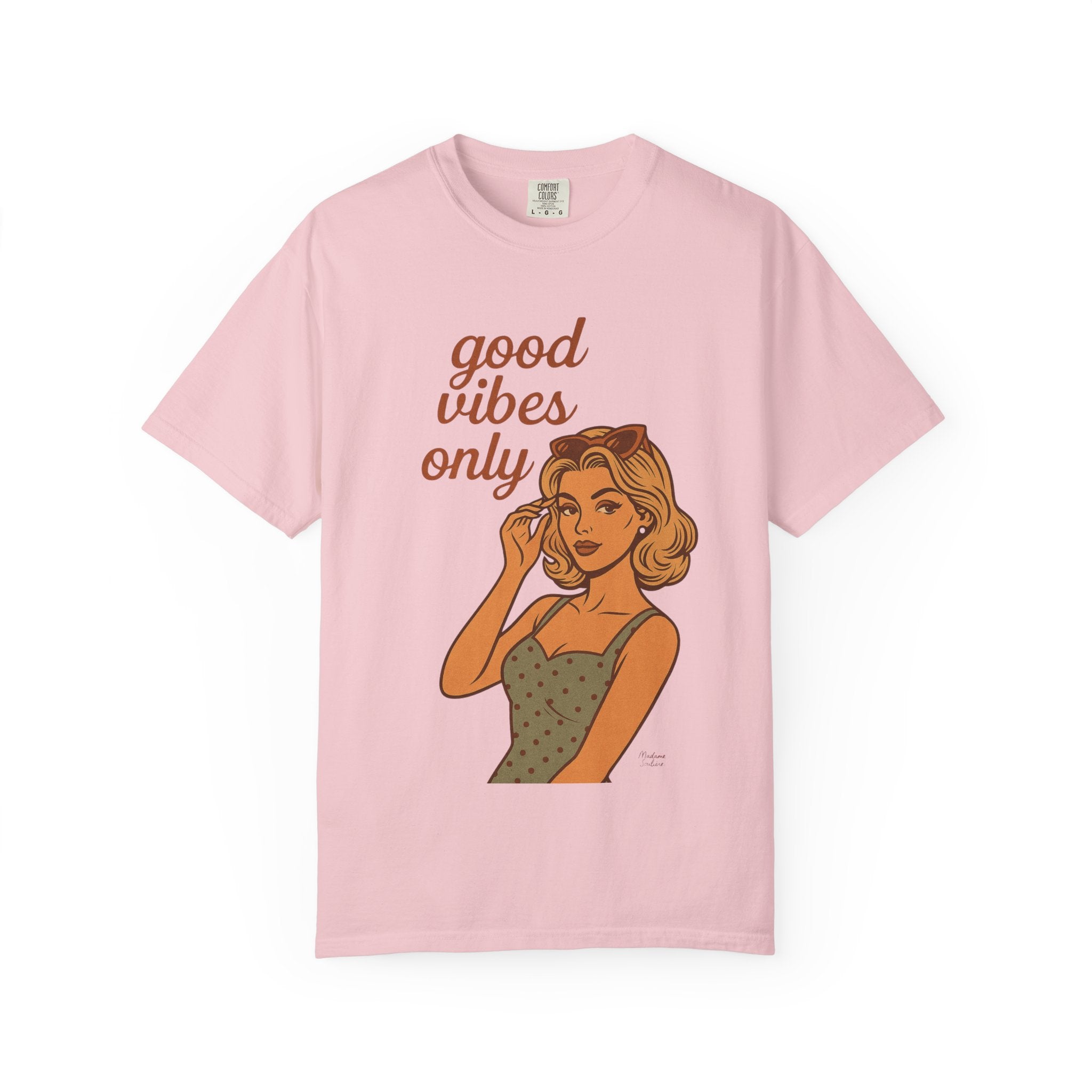 Good Vibes Only – Retro Pin-Up Vintage T-Shirt