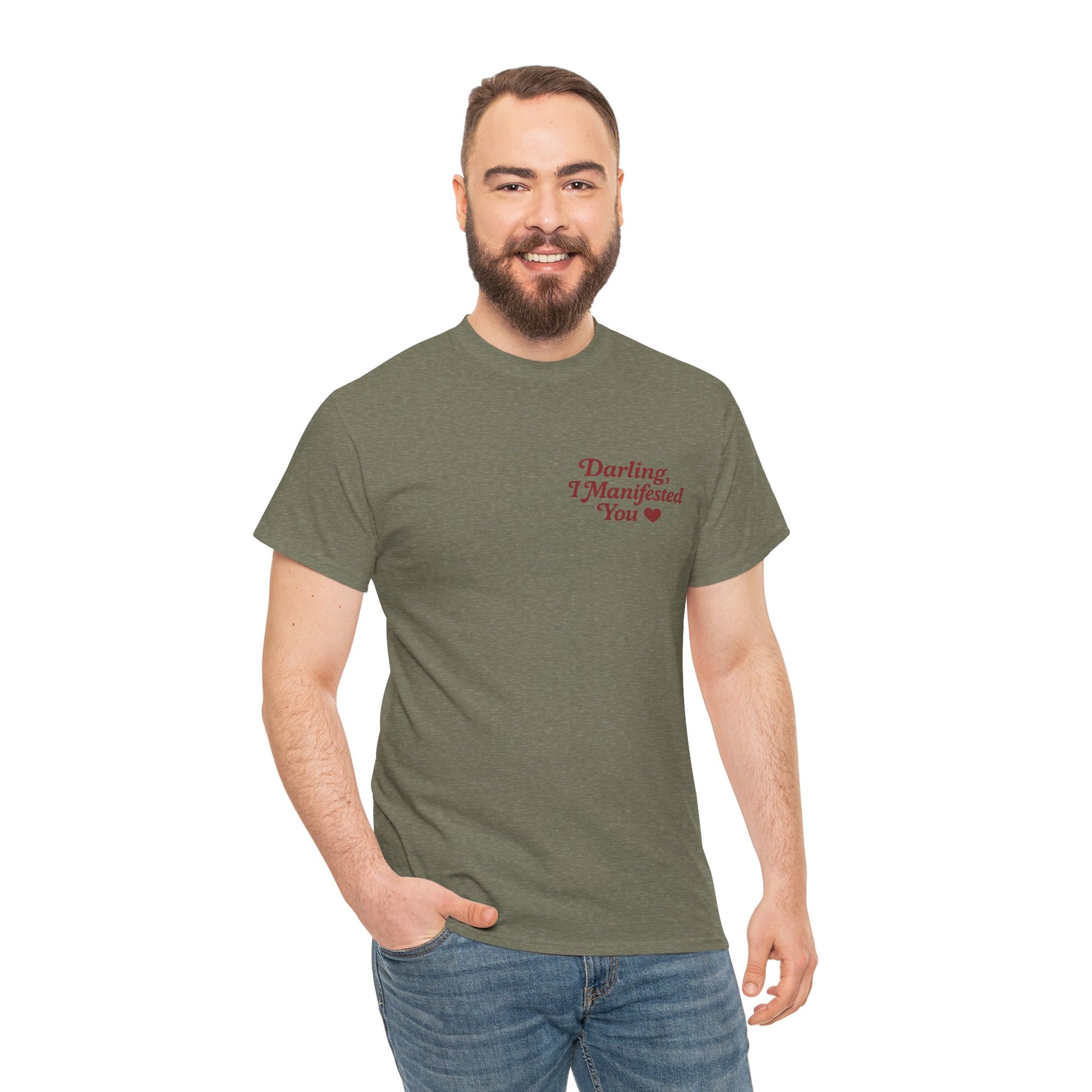 Darling, I Manifested You – Retro Mini Graphic Tee | Unisex Vintage Spiritual Shirt - Madame Soulière