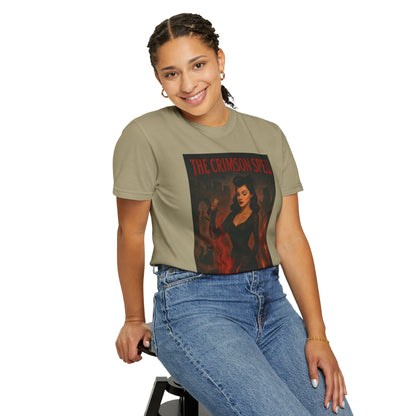The Crimson Spell Halloween Unisex T-Shirt – Retro Witch Graphic Tee, Vintage Horror Spooky Top,  Scary Season Shirt - Madame Soulière