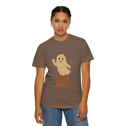 Retro Halloween Ghost T-Shirt – Vintage Pin Up Style Tee, Spooky Season Graphic Top, Hey Boo Shirt for Women & Men - Madame Soulière