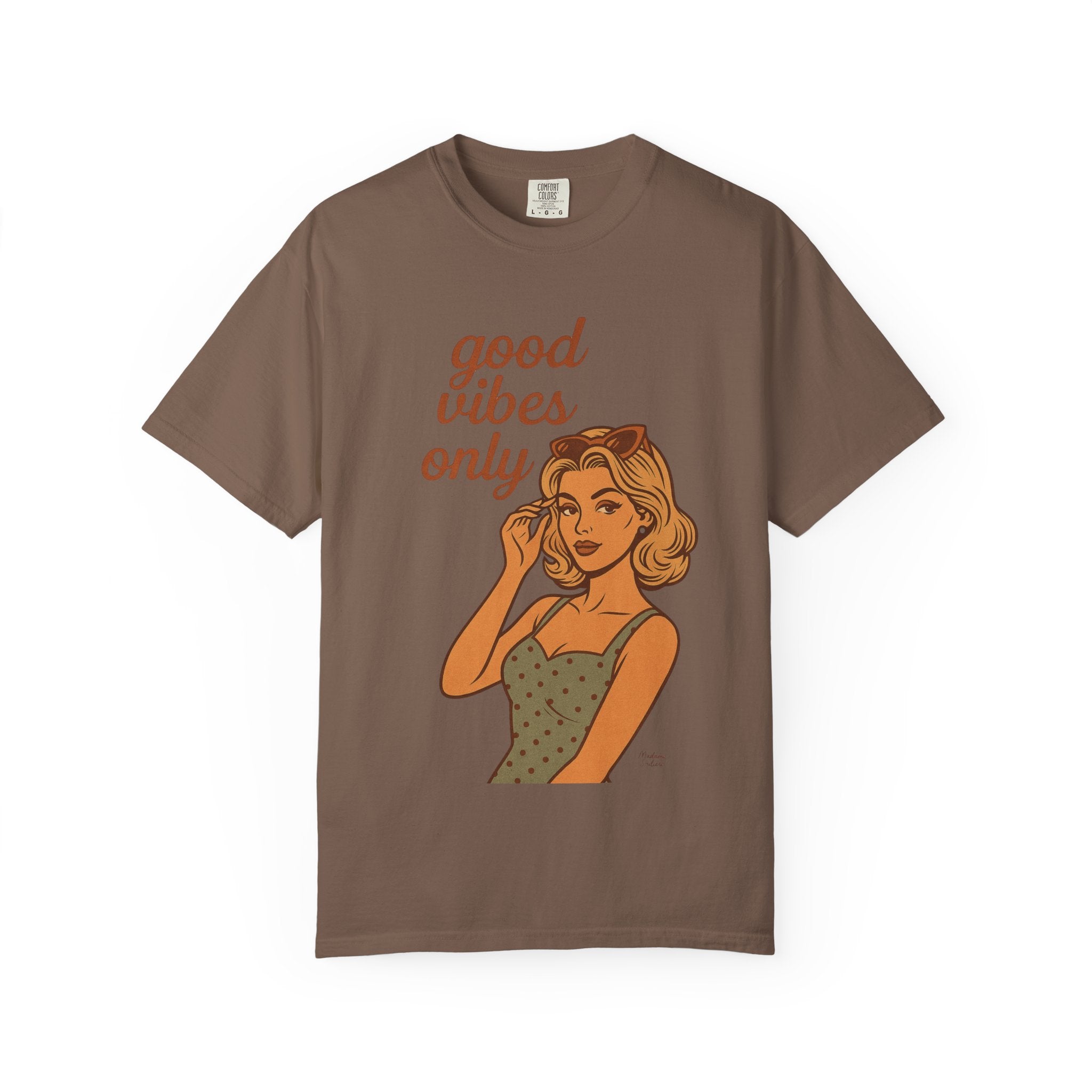 Good Vibes Only – Retro Pin-Up Vintage T-Shirt