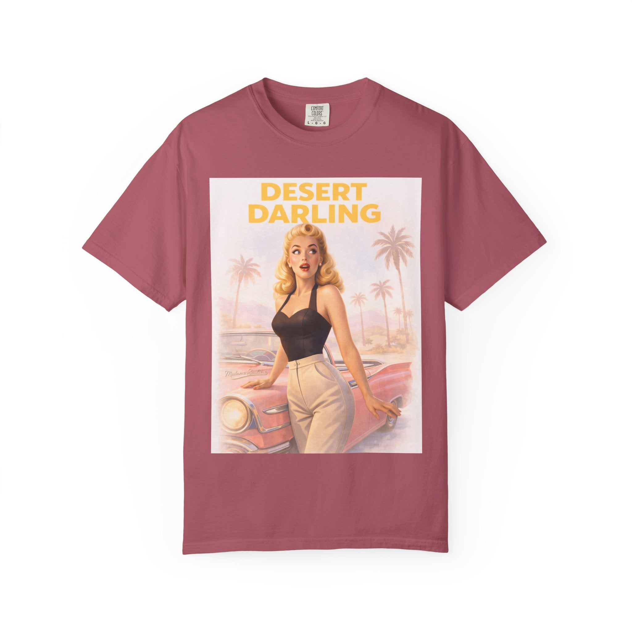 Desert Darling – Retro Pin-Up Graphic T-Shirt