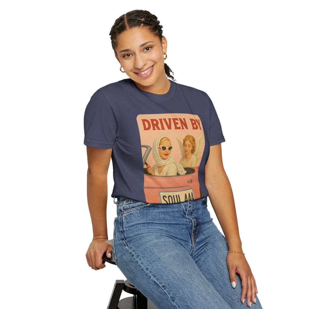 Driven by Soul 444 Graphic T-Shirt – Spiritual Retro Angel Number Unisex Tee